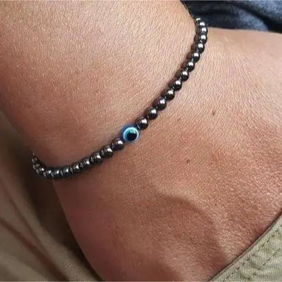 Evil Eye Protection Black Onyx Bracelet