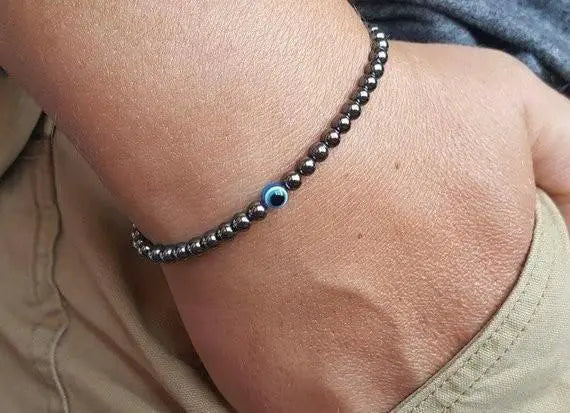 Evil Eye Protection Black Onyx Bracelet