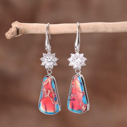 Shine Brightest Blue Jasper Drop Earrings