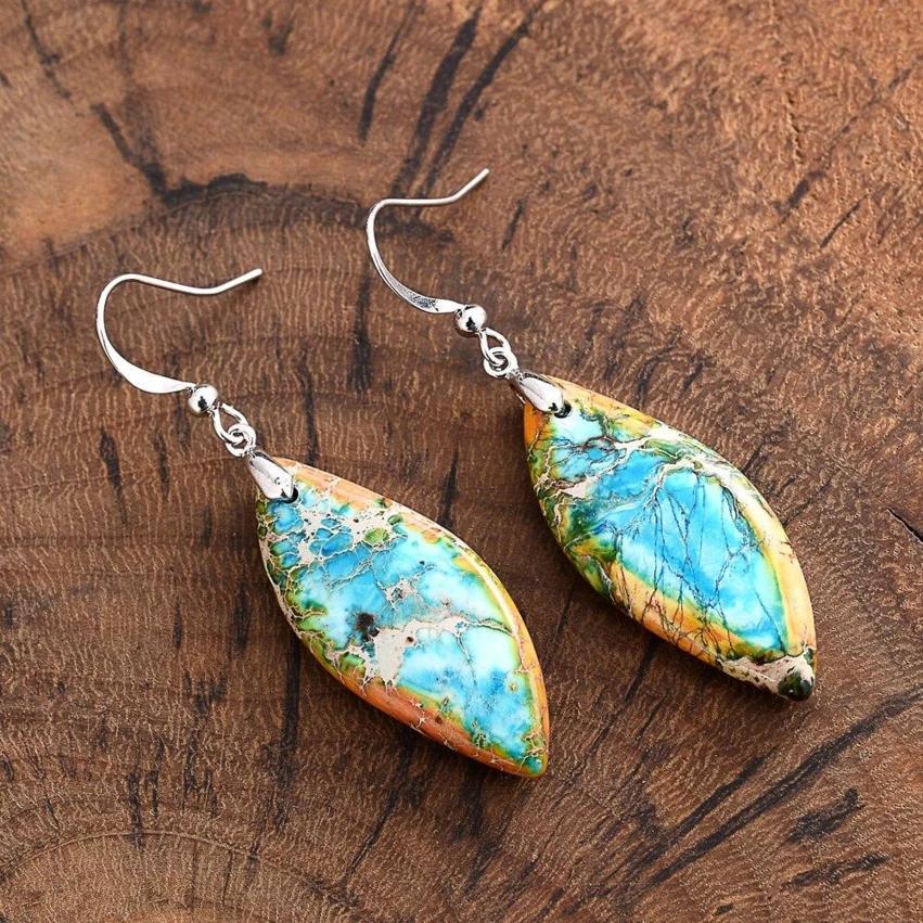 Guarding Nature Jasper Dangle Earrings