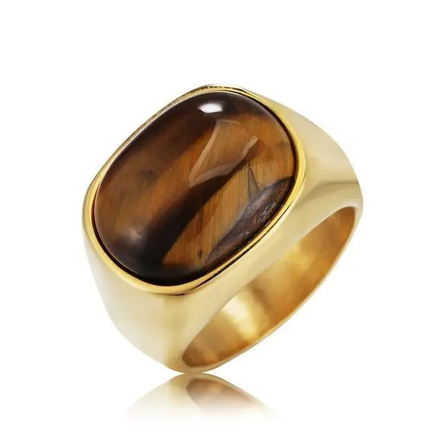 Ferocity Tiger Eye Signet Ring