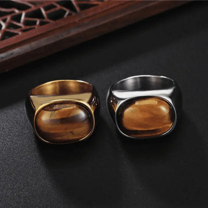 Ferocity Tiger Eye Signet Ring