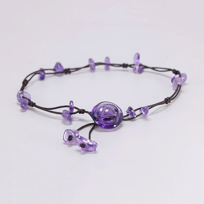 Handmade Crystal Braided Anklet