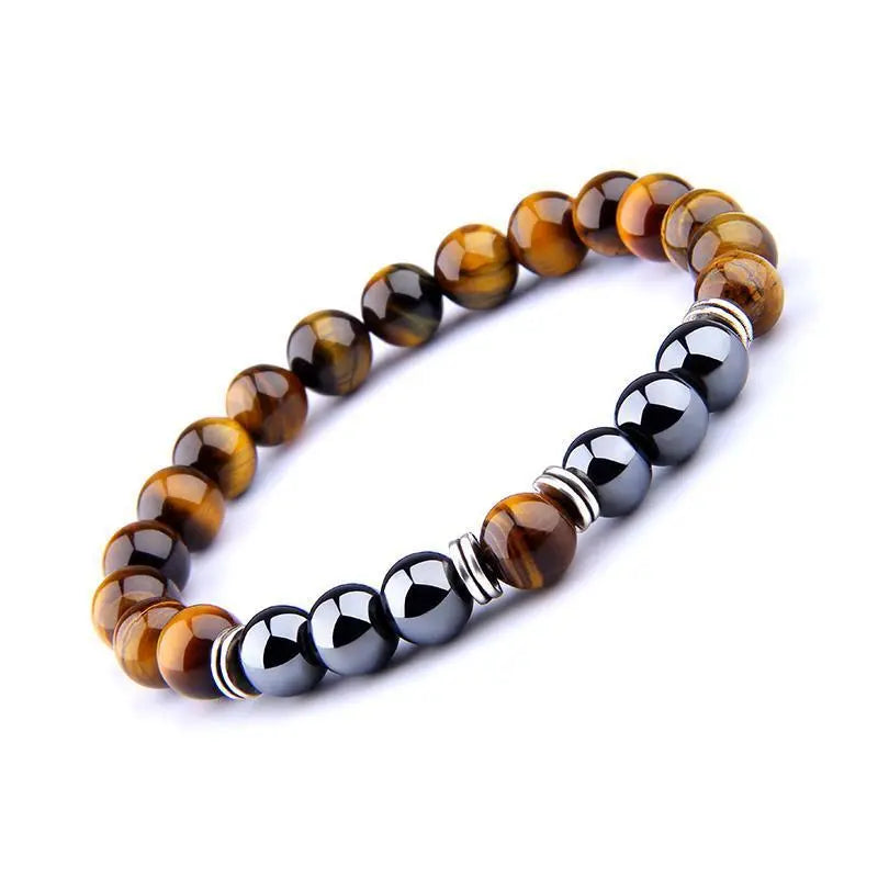 Power and Protection Tiger Eye Hematite Bracelet