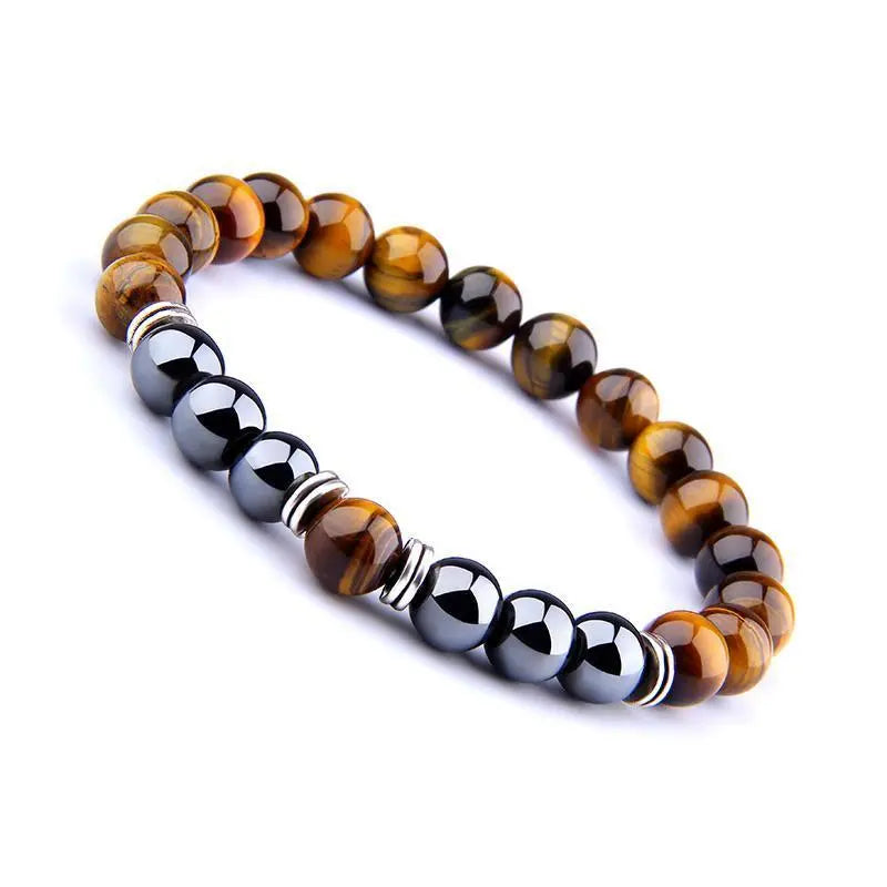 Power and Protection Tiger Eye Hematite Bracelet