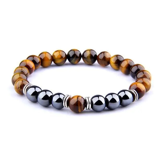 Power and Protection Tiger Eye Hematite Bracelet