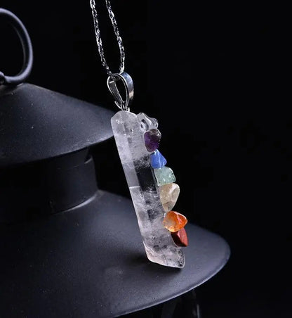 Healing Seven Chakra Crystals Necklace