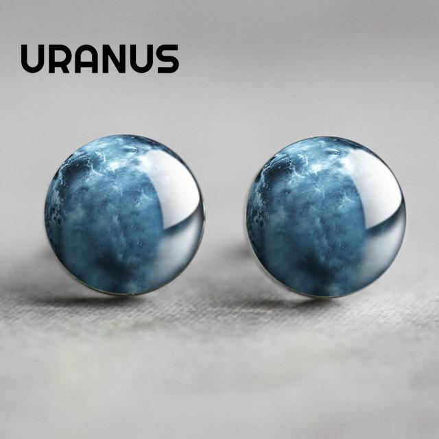 Solar System Planet Glass Stud Earrings