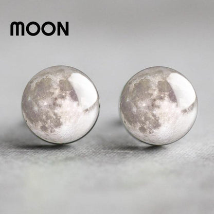 Solar System Planet Glass Stud Earrings