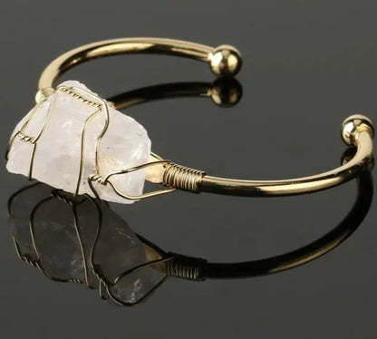 Beautiful Quartz Open Cuff Bangles