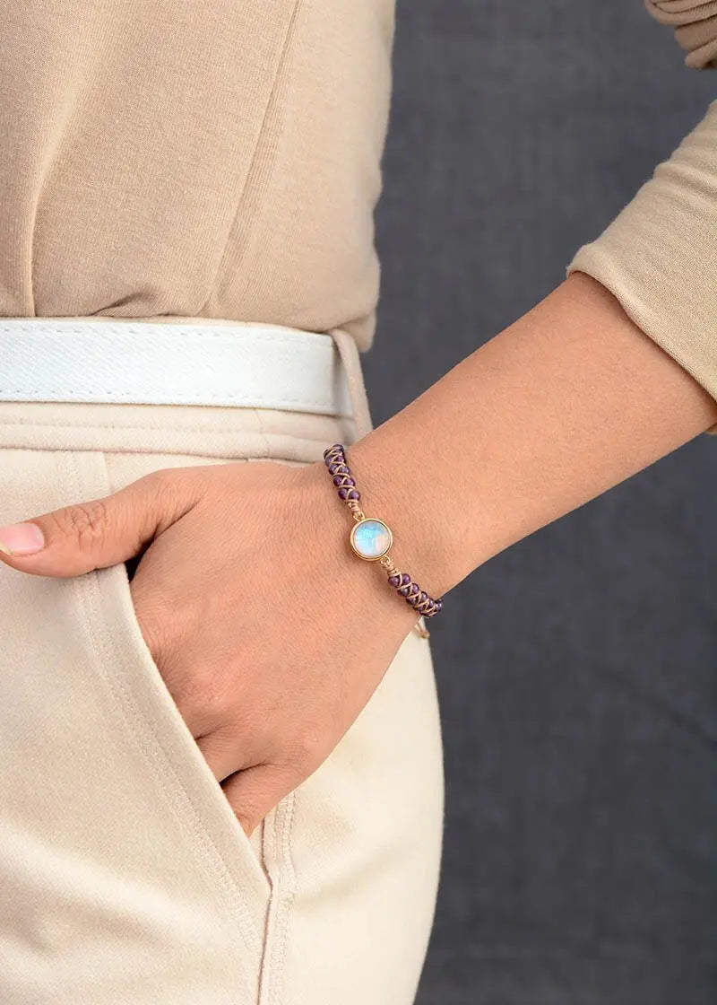 Bohemian Woven Beaded Bracelet