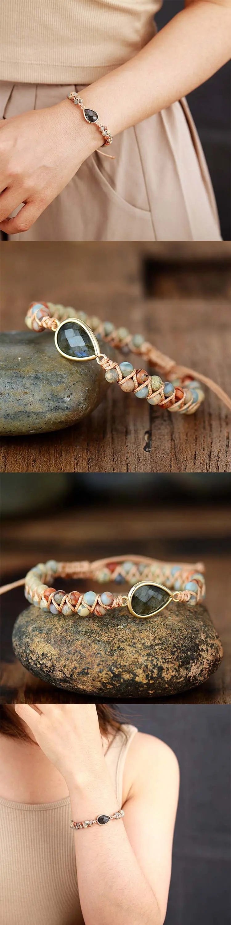 Bohemian Woven Beaded Bracelet