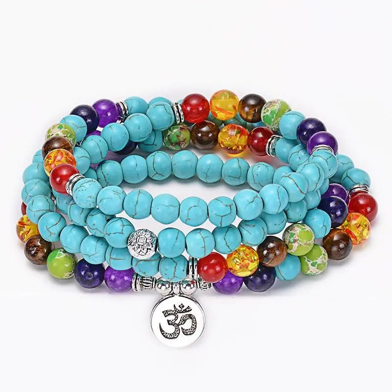 7 Chakra Turquoise 108 Mala