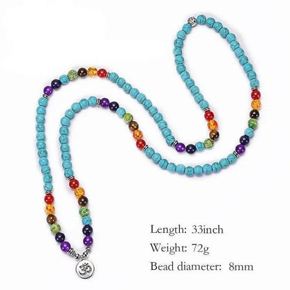 7 Chakra Turquoise 108 Mala