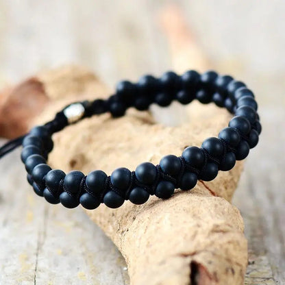 Black Agate Grounding Bracelet