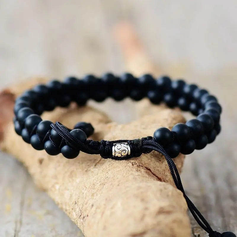 Black Agate Grounding Bracelet