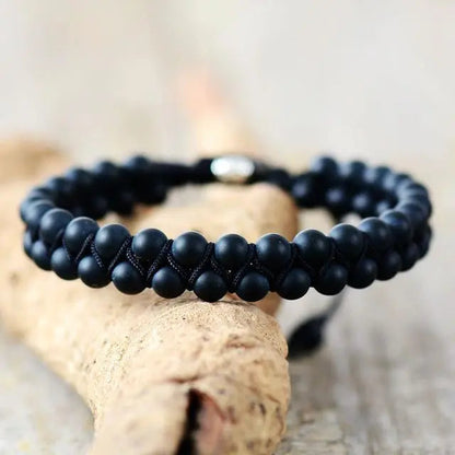 Black Agate Grounding Bracelet