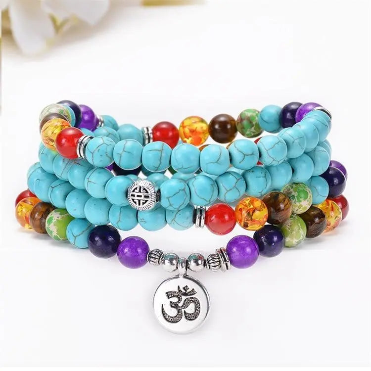 7 Chakra Turquoise 108 Mala