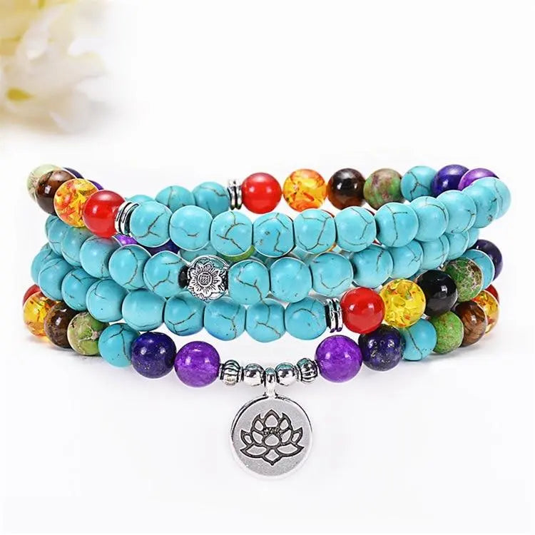 7 Chakra Turquoise 108 Mala