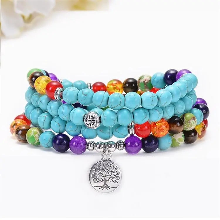 7 Chakra Turquoise 108 Mala