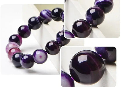 Purple Agate Power Bracelet