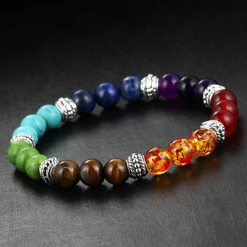 Chakra Healing Natural Stone Bracelet