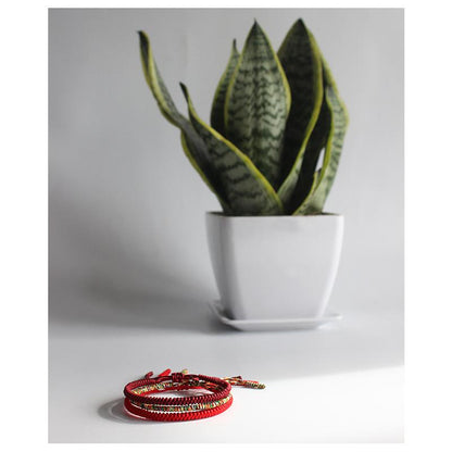 Tibetan Buddhist Handmade Lucky Knots Rope Bracelet - Protection