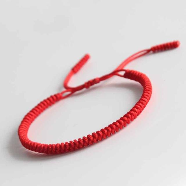 Tibetan Buddhist Handmade Lucky Knots Rope Bracelet - Protection