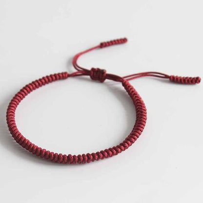 Tibetan Buddhist Handmade Lucky Knots Rope Bracelet - Protection