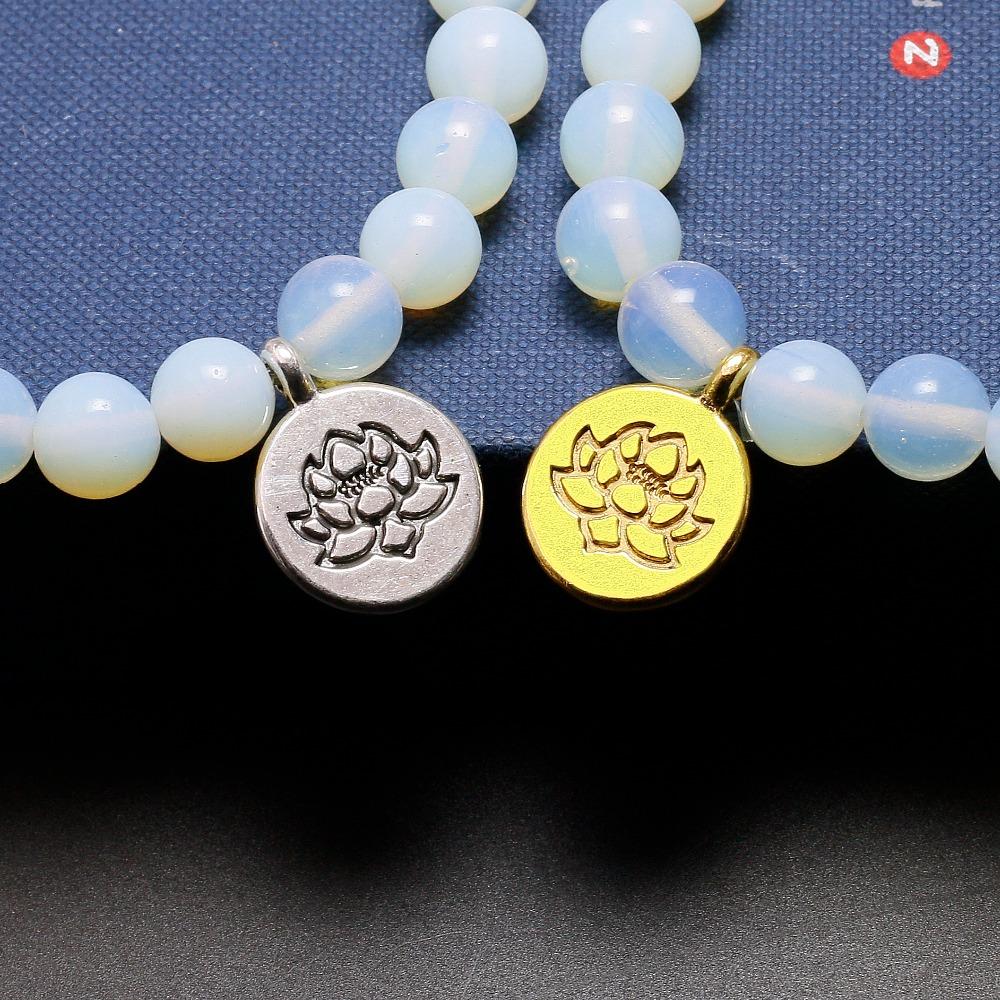 Lotus Flower Moonstone Bracelet