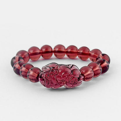 Pixiu Brave Troops Glass Beads Bracelet