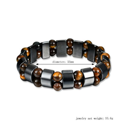 Tiger's Eye Beads Magnet Bracelet