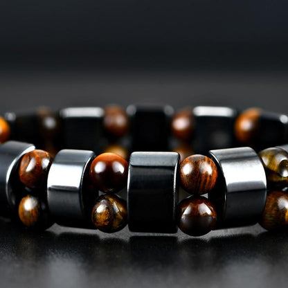 Tiger's Eye Beads Magnet Bracelet