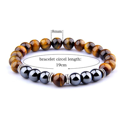 Natural Tiger's Eye Magnet Beads Bracelet