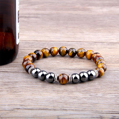 Natural Tiger's Eye Magnet Beads Bracelet