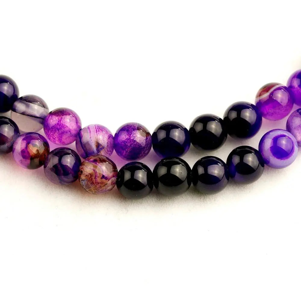 Purple Agate Power 108 Mala