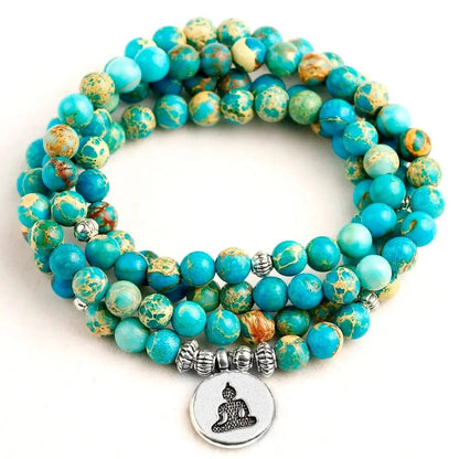 Healing Natural Turquoise Mala Beads