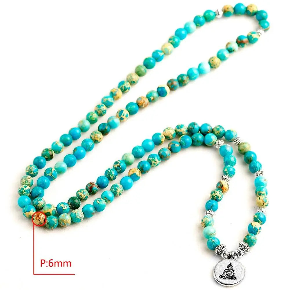 Healing Natural Turquoise Mala Beads