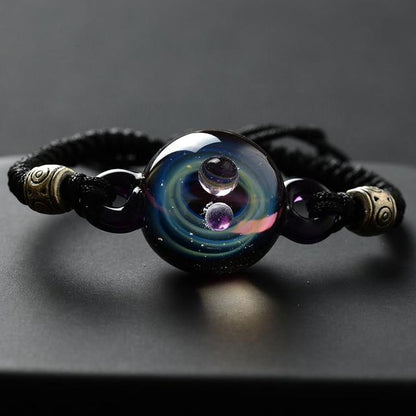 The Universe Spirit Crystal Ball Rope Bracelet
