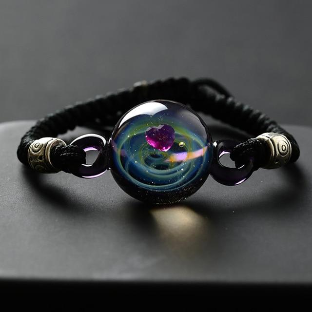 The Universe Spirit Crystal Ball Rope Bracelet