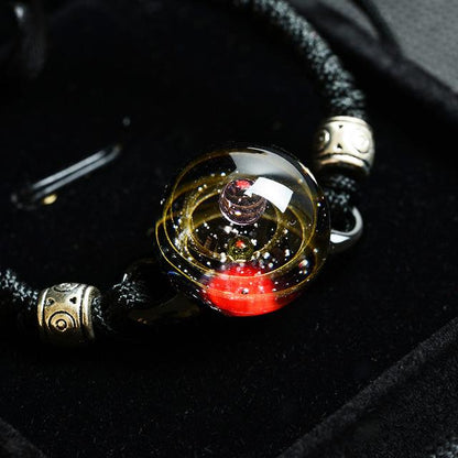The Universe Spirit Crystal Ball Rope Bracelet