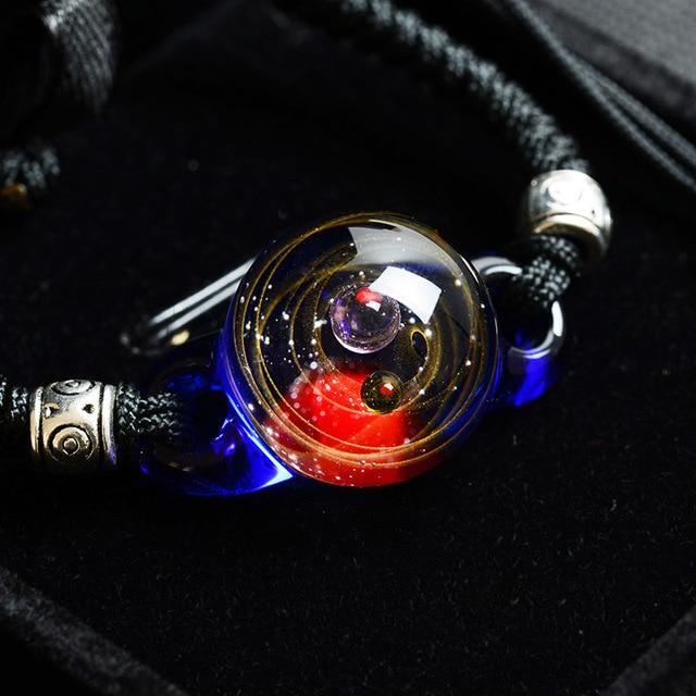 The Universe Spirit Crystal Ball Rope Bracelet
