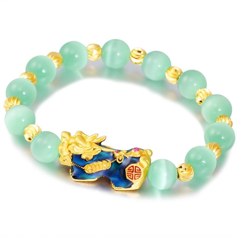 Color Changing Pixiu Cat Eye Lucky Bracelet