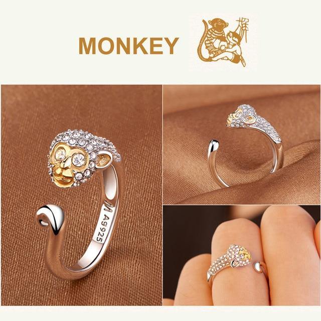 Animal Zodiac Sign Silver Ring