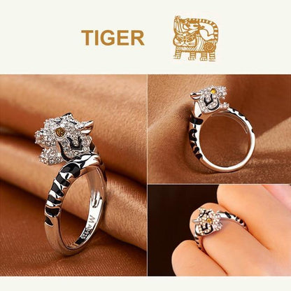 Animal Zodiac Sign Silver Ring