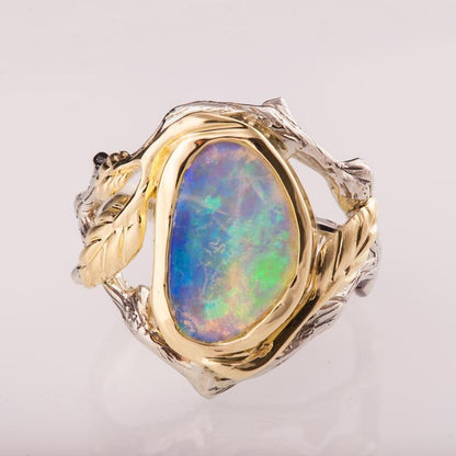 The Hidden Forest Opal Ring