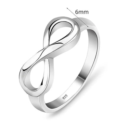 Sterling Silver Classic Infinity Ring