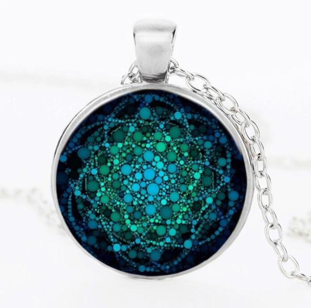 New Flower of Life Mandala Pendant Necklace