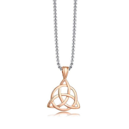 Men's Stainless Steel Viking TRIQUETRA KNOT Necklace