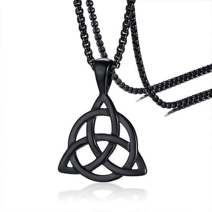 Men's Stainless Steel Viking TRIQUETRA KNOT Necklace